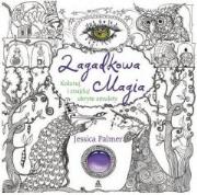 Koloruj i znajduj ukryte amulety. Zagadkowa magia. Autor: Jessica Palmer. Dadada.pl Okładka książki Koloruj i znajduj ukryte amulety. Zagadkowa magia
