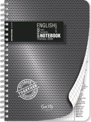 Okładka książki Kołozeszy A5/80 BLACK&SILVER SPIRALA PLASTIC J.angielski