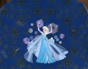 Okładka książki Kraina Lodu Kubek talerzyk w walizce