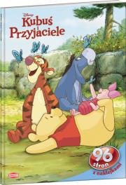 Okładka książki Kubuś i przyjaciele. 96 stron z naklejkami.