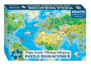Mapa świata Młodego Odkrywcy Puzzle edukacyjne dla dzieci. Wydawca: Artglob. Dadada.pl Opakowanie Mapa świata Młodego Odkrywcy Puzzle edukacyjne dla dzieci