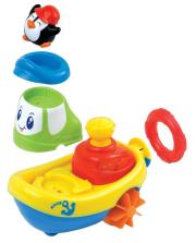 Opakowanie Nakręcona łódka Pływam i jeżdzę pingwin