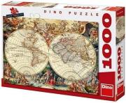 Opakowanie Puzzle 1000 Mapa Historyczna DINO