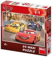 Okładka książki Puzzle 24 Maxi Auta: Wesoły Złomek DINO