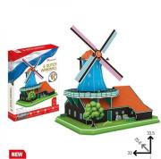 Puzzle 3D Duży zestaw Wiatrak holenderski 74 el.(MC219H). Wydawca: Cubic Fun. Dadada.pl Opakowanie Puzzle 3D Duży zestaw Wiatrak holenderski 74 el.(MC219H)