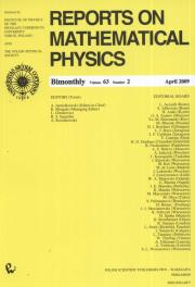Opakowanie Reports on Mathematical Physics 63/2 2009