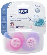 Opakowanie Smoczek silikonowy Physio Air 0-6m 2 szt. róż