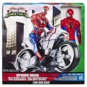 Opakowanie Spider-Man z motocyklem figurka 30 cm