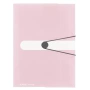 Opakowanie Teczka A4 z gumką PP trans. pastel różowy