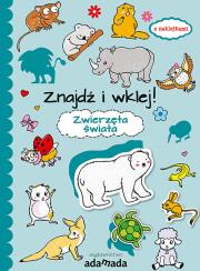 Okładka książki Znajdź i wklej Zwierzęta świata