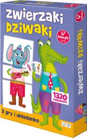 Zwierzaki dziwaki. Autor: Promatek. Dadada.pl Okładka książki Zwierzaki dziwaki