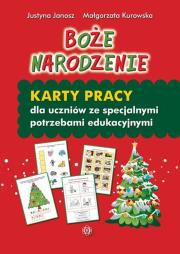 Okładka książki Boże Narodzenie. Karty pracy dla uczniów ze specjalnymi potrzebami edukacyjnymi