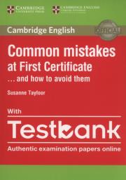 Common Mistakes at First Certificate with Testbank. Autor: Tayfoor Susanne. Dadada.pl Okładka książki Common Mistakes at First Certificate with Testbank