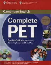 Complete PET Student's Book with answers +3CD. Autor: Emma Heyderman, May Peter. Dadada.pl Okładka książki Complete PET Student's Book with answers +3CD