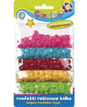Opakowanie Confetti cekiny kółka 5 kolorów ASTRA