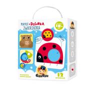 CzuCzu Puzzle z dziurką Zwierzątka 18 mies.+. Wydawca: Bright Junior Media. Dadada.pl Opakowanie CzuCzu Puzzle z dziurką Zwierzątka 18 mies.+