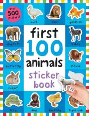 First 100 animals sticker book. Wydawca: Priddy Books. Dadada.pl Opakowanie First 100 animals sticker book
