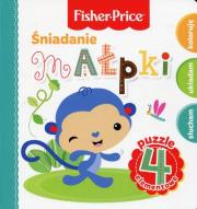 Okładka książki Fisher Price Puzzle. Śniadanie małpki