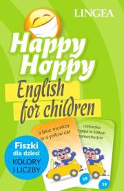 Happy Hoppy Fiszki. Angielski. Kolory i liczby. Autor: Opracowanie zbiorowe. Dadada.pl Okładka książki Happy Hoppy Fiszki. Angielski. Kolory i liczby
