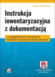 Instrukcja inwentaryzacyjna z dokumentacją z uwzględnieniem stanowiska Komitetu Standardów Rachunkowości. Autor: Małkowska Danuta. Dadada.pl Okładka książki Instrukcja inwentaryzacyjna z dokumentacją z uwzględnieniem stanowiska Komitetu Standardów Rachunkowości