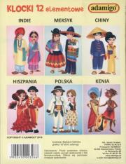 Opakowanie Klocki 12 elementowe Stroje ludowe świata