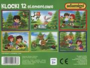 Opakowanie Klocki 12 elementowe W lesie