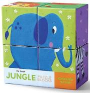 Opakowanie Klocki-układanki, Dżungla, 4 elem.