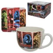 Kubek z podkładką Avengers. Wydawca: Coriex. Dadada.pl Opakowanie Kubek z podkładką Avengers