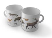 Kubek ze zwierzętami leśnymi. Autor: Soliton. Dadada.pl Okładka książki Kubek ze zwierzętami leśnymi