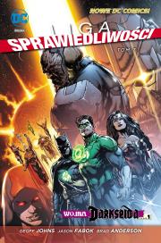 Liga Sprawiedliwości, tom 7, Wojna Darkseida, część 1. Autor: Opracowanie zbiorowe. Dadada.pl Okładka książki Liga Sprawiedliwości, tom 7, Wojna Darkseida, część 1