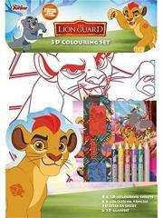 Okładka książki Lwia straż. Kolorowanka + naklejki 3D