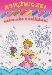 Okładka książki Malowanka z naklejkami. Księżniczki