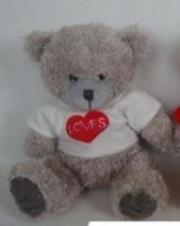 Opakowanie Miś z koszulką białe serce WITH LOVE