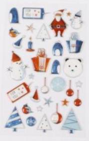 Opakowanie Naklejki 3D Boże Narodzenie