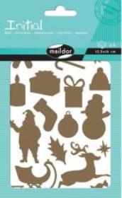 Opakowanie Naklejki Initial Boże Narodzenie