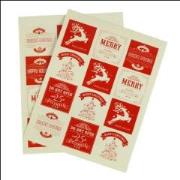 Opakowanie Naklejki na prezenty CHRISTMAS JOY