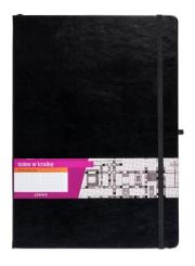 Opakowanie Notes A5 z gumką Formalizm kratka czarny