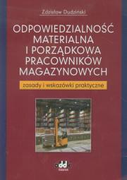 Okładka książki Odpowiedzialność materialna i porządkowa pracowników magazynowych