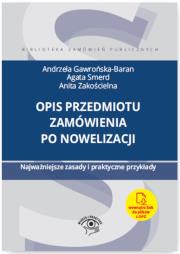 Okładka książki Opis przedmiotu zamówienia po nowelizacji. Najważniejsze zasady i praktyczne przykłady