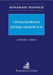 Okładka książki Opodatkowanie spółek osobowych
