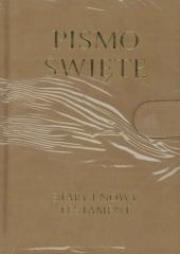 Okładka książki Pismo Święte Stary i Nowy Testament B5 beż