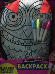 Opakowanie Plecak do malowania Zwierzak + pisaki