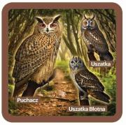 Opakowanie Podkładki pod kubek z sowami, zestaw 2szt