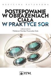 Postępowanie w obrażeniach ciała w praktyce SOR. Autor: Waldemar Machała, Przemysław Guła. Dadada.pl Okładka książki Postępowanie w obrażeniach ciała w praktyce SOR
