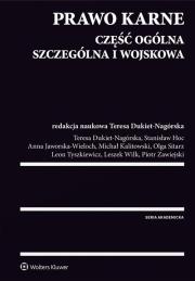 Prawo karne Część ogólna, szczególna i wojskowa. Autor: praca zbiorowa. Dadada.pl Okładka książki Prawo karne Część ogólna, szczególna i wojskowa
