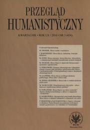 Opakowanie Przegląd Humanistyczny 3/2016