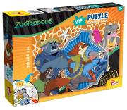 Okładka książki Puzzle dwustronne 108el. Zwierzogród