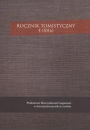Opakowanie Rocznik Tomistyczny 5 (2016)