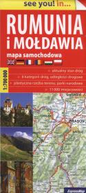 Opakowanie Rumunia i Mołdawia Mapa samochodowa 1:700 000
