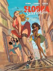 Słodka Szarlotka. Autor: Ecuba Ennio, Lauria Vincenzo. Dadada.pl Okładka książki Słodka Szarlotka